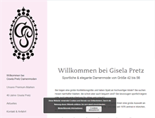 Tablet Screenshot of gisela-pretz.de